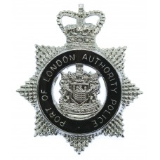 Port of London Authority Police Senior Officer's Enamelled Cap Badge - Queen's Crown