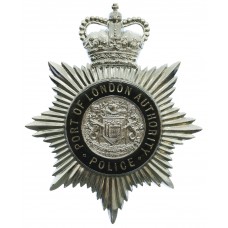 Port of London Authority Police Enamelled Helmet Plate - Queen's Crown