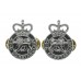 Pair of United Kingdom Atomic Energy Authority (U.K.A.E.A.) Constabulary Collar Badges - Queen's Crown