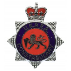 United Kingdom Atomic Energy Authority (U.K.A.E.A.) Constabulary Enamelled Cap Badge - Queen's Crown