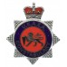 United Kingdom Atomic Energy Authority (U.K.A.E.A.) Constabulary Enamelled Cap Badge - Queen's Crown