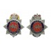 Pair of United Kingdom Atomic Energy Authority (U.K.A.E.A.) Constabulary Enamelled Collar Badges - Queen's Crown