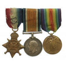WW1 1914 Mons Star Medal Trio - Dvr. S. Ashton, Royal Field Artillery