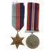 WW2 1939-45 Star and War Medal with Hallmarked Silver Royal Tournament Medal - Troop Sergeant Major Arthur Gerrard, 4th/7th Dragoon Guards - K.I.A. During the Retreat to Dunkirk 21/5/1940