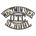 Westminster School O.T.C. (WESTMINSTER/O.T.C./SCHOOL) Shoulder Title