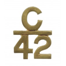 Canadian 42nd Infantry Battalion (Royal Highlanders of Canada) WW1 C.E.F. (C/42) Collar Badge