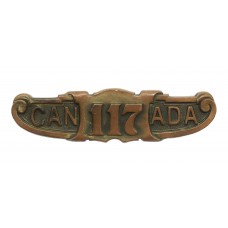 Canadian 117th Infantry Battalion (Eastern Township Bn. ) WW1 C.E.F. Shoulder Title