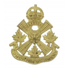 Canadian Edmonton Regiment Cap Badge - King's Crown