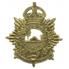 Canadian The Elgin Regiment Cap Badge - King's Crown