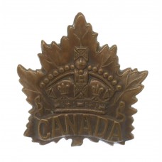 Canadian Canada WW1 General Service Cap Badge (BIRKS 1915) 