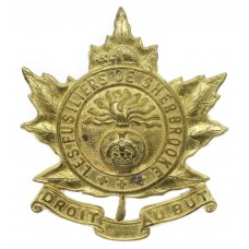 Canadian Les Fusiliers de Sherbrooke Cap Badge - King's Crown