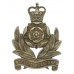 Intelligence Corps Officer's Silvered Cap Badge - Queens Crown