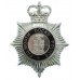 Falmouth Docks Police Enamelled Helmet Plate - Queen's Crown