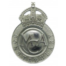 Ministry of Civil Aviation Constabulary Cap Badge - King's Crown