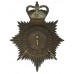 Lancashire Constabulary Night Helmet Plate - Queen's Crown