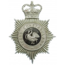 Buckinghamshire Constabulary Helmet Plate - Queen's Crown