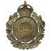 Dudley Borough Police White Metal Wreath Helmet Plate - King's Crown