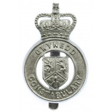 Gwynedd Constabulary Cap Badge - Queen's Crown