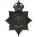 Coventry Police Black Helmet Plate - King's Crown