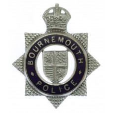 Bournemouth Borough Police Senior Officer's Enamelled Cap Badge - King's Crown