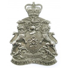 Leicester City Police Helmet Plate -Queen's Crown