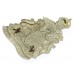 Leicester City Police White Metal Helmet Plate - King's Crown