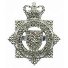 Avon and Somerset Constabulary Helmet Plate - Queen's Crown