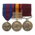 1911 Coronation Medal, Queen's South Africa Medal (3 Clasps - Cape Colony, Orange Free State, South Africa 1902) and Edward VII Long Service & Good Conduct Medal - Quartermaster Sergeant (Honourary Captain) J. Walter, 5th Bn. Rifle Brigade  