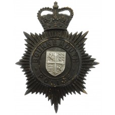 Bournemouth Borough Police Night Helmet Plate - Queen's Crown