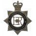 Gloucestershire Constabulary Senior Officer's Sterling Silver & Enamel Cap Badge - Queen's Crown