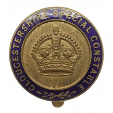 Gloucestershire Constabulary Special Constable Enamelled Cap Badge - King's Crown