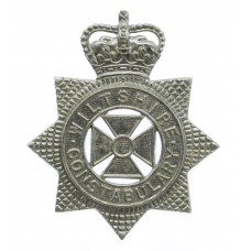Wiltshire Constabulary Small Star Cap Badge/Helmet Plate - Queen's Crown
