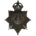 Wiltshire Constabulary Black Helmet Plate - King's Crown
