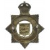 Hastings Borough Police Senior Officer's Sterling Silver & Enamel Cap Badge - King's Crown