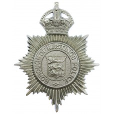 Hastings Borough Police Helmet Plate - King's Crown