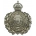 Salisbury City Police Wreath Helmet Plate - King's Crown