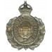 Salisbury City Police Wreath Helmet Plate - King's Crown