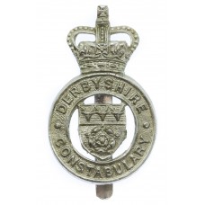 Derbyshire Constabulary Cap Badge - Queen's Crown