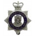 Derbyshire Constabulary Enamelled Star Cap Badge - Queen's Crown