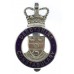 Derbyshire Constabulary Enamelled Cap Badge - Queen's Crown