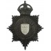 Derbyshire Constabulary Black Hemet Plate - King's Crown