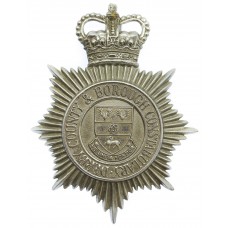 Derby County & Borough Constabulary Helmet Plate - Queen's Crown