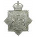 Derby Borough Police Star Helmet Plate - King's Crown