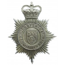 Derbyshire Constabulary Helmet Plate - Queen's Crown