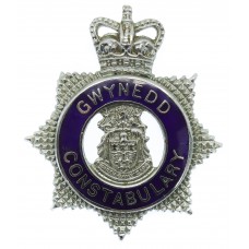 Gwynedd Constabulary Senior Officer's Enamelled Cap Badge - Queen's Crown