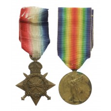 WW1 1914-15 Star and Victory Medal - Pte. J. Goodwin, 1st/5th Bn. King's Own Yorkshire Light Infantry