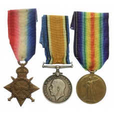 WW1 1914-15 Star Medal Trio - Pte. H. Scurrah, 6th Bn. King's Own Yorkshire Light Infantry - K.I.A. 24/9/1915