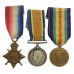 WW1 1914-15 Star Medal Trio - Pte. H. Scurrah, 6th Bn. King's Own Yorkshire Light Infantry - K.I.A. 24/9/1915