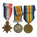 WW1 1914-15 Star Medal Trio - Pte. H. Scurrah, 6th Bn. King's Own Yorkshire Light Infantry - K.I.A. 24/9/1915