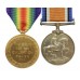 WW1 British War & Victory Medal Pair - Pte. E. Beers, 23rd Bn. Northumberland Fusiliers & 5th Bn. King's Own Yorkshire Light Infantry - K.I.A. 2/9/18